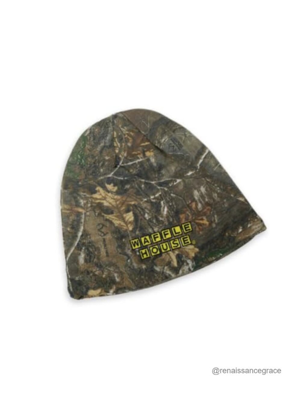 Camo Knit Beanie Winter Skull Cap Cotton Polyester Blend